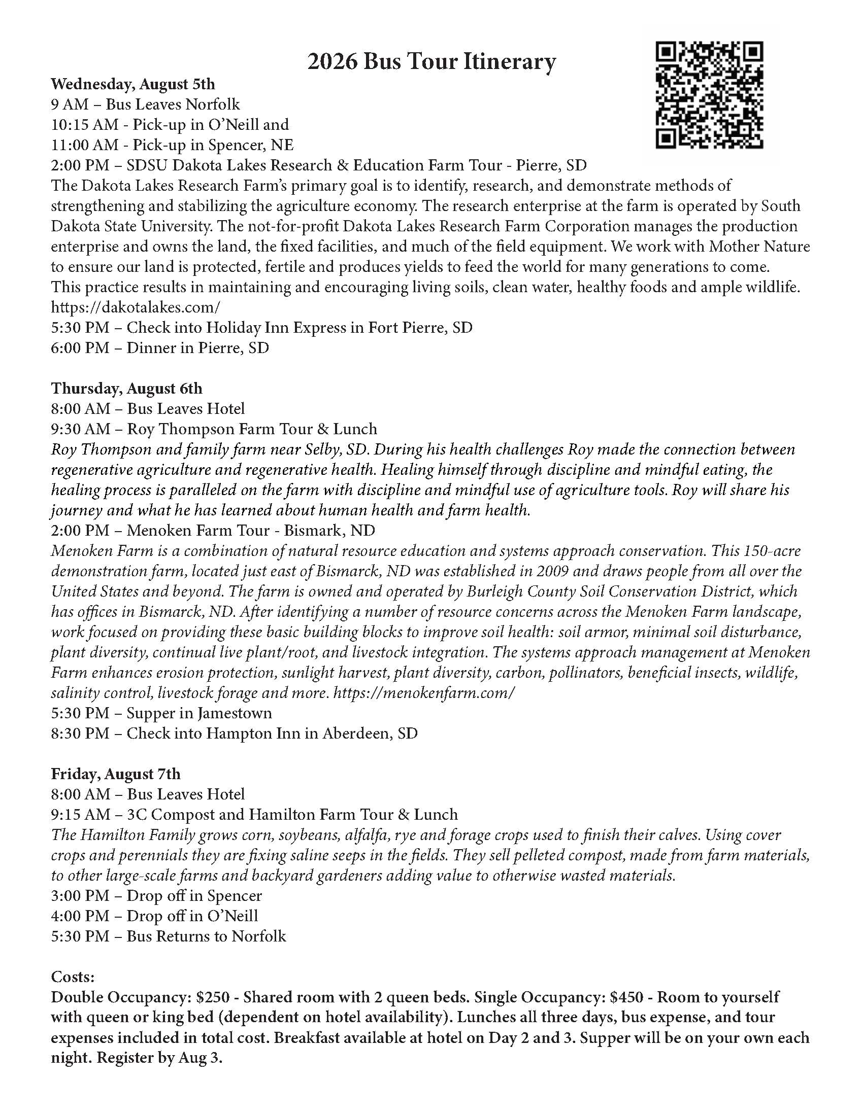 2026 Bus Tour Flyer Back Page Agenda